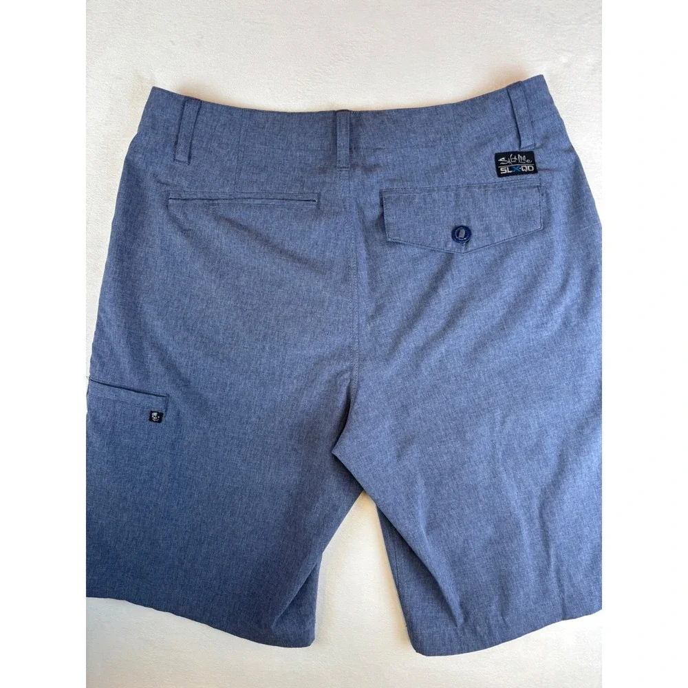 Salt Life SLX-QD Vapor Stretch Athletic Shorts‎ Mens Size 30 Blue
